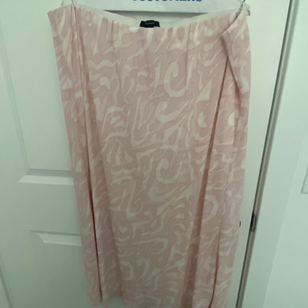 Halogen Easy On Soft Pink Patterned A Line Skirt